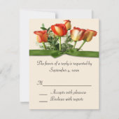 Rose Bouquet-reactiekaart RSVP Kaartje (Voorkant)