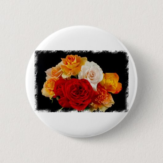 Rose Bouquet Ronde Button 5,7 Cm (Voorkant)