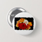 Rose Bouquet Ronde Button 5,7 Cm (Voorkant /achterkant)