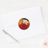Rose Bouquet Ronde Sticker (Envelop)