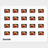 Rose Bouquet Ronde Sticker (Vel)
