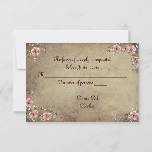  Rose Bouquet RSVP (Voorkant)