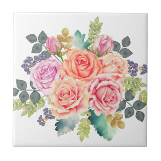 Rose Bouquet Tegeltje