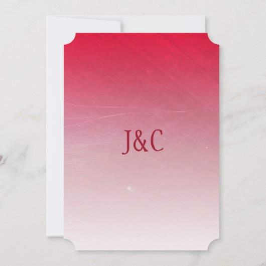  Rose Bouquet Thleding Wedding Invites Kaart (Achterkant)