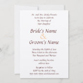  Rose Bouquet Wedding Invitation Kaart (Achterkant)