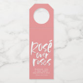 Rosé boven rozen gedurfd moderne, grappige Galenti Flessenhanger (Voorkant)