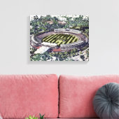 Rose Bowl Southampton Cricket Ground Artistic Canvas Afdruk (Insitu (Woonkamer))