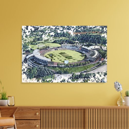 Rose Bowl Southampton Cricket Ground Artistic Canvas Afdruk (Insitu (Woonkamer))