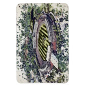 Rose Bowl Southampton Cricket Ground Artistic Magneet (Verticaal)