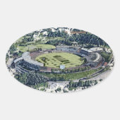 Rose Bowl Southampton Cricket Ground Artistic Ovale Sticker (Voorkant)