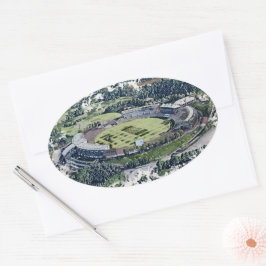 Rose Bowl Southampton Cricket Ground Artistic Ovale Sticker
