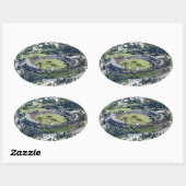 Rose Bowl Southampton Cricket Ground Artistic Ovale Sticker (Vel)