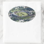 Rose Bowl Southampton Cricket Ground Artistic Ovale Sticker (Tas)