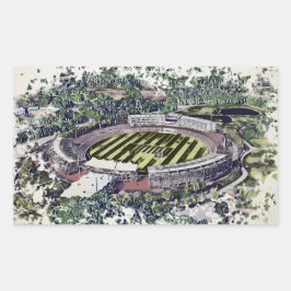 Rose Bowl Southampton Cricket Ground Artistic Rechthoekige Sticker