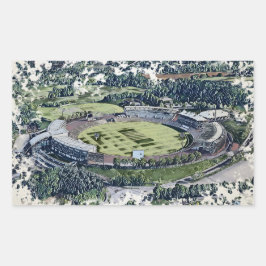 Rose Bowl Southampton Cricket Ground Artistic Rechthoekige Sticker
