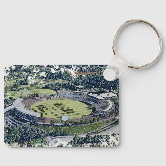 Rose Bowl Southampton Cricket Ground Artistic Sleutelhanger (Voorkant)