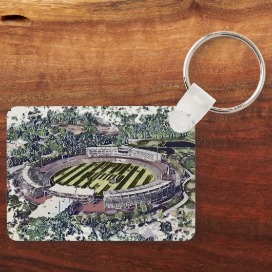 Rose Bowl Southampton Cricket Ground Artistic Sleutelhanger (Voorkant)