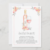 Rosé Bridal Brunch Kaart (Voorkant)