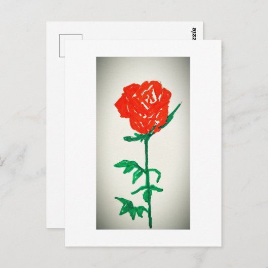 Rose Briefkaart (Voorkant / Achterkant)