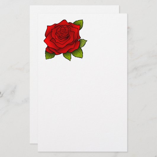 ROSE BRIEFPAPIER (Voorkant / Achterkant)