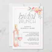 Rosé Bruidsbrunch Kaart (Voorkant)