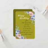 Rose bunch  kaart (Voorkant / Achterkant in situ)