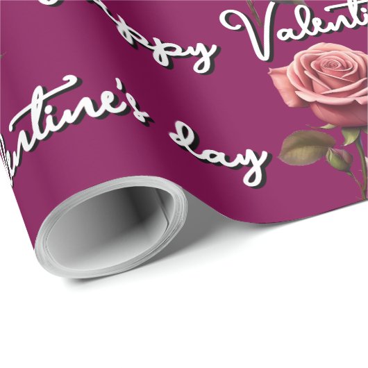 Rose cadeaupapier (Rol Hoek)