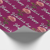 Rose cadeaupapier (Hoek)