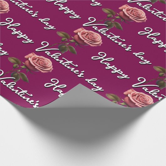 Rose  cadeaupapier (Hoek)