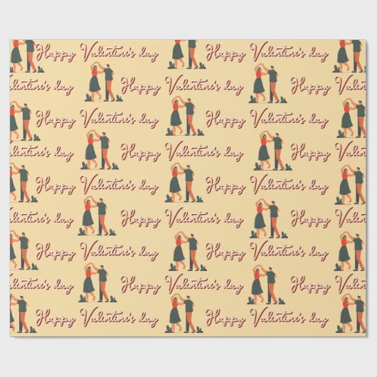 Rose cadeaupapier (Vlak)