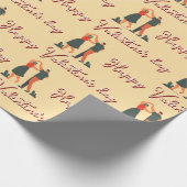 Rose cadeaupapier (Hoek)