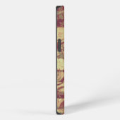 Rose camouflage pattern on tiled wall background iPhone hoesje (Rechterkant)