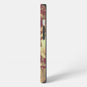 Rose camouflage pattern on tiled wall background iPhone hoesje (Linkerkant)