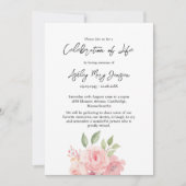 Rose Celebration of Life Funeral Kaart (Voorkant)