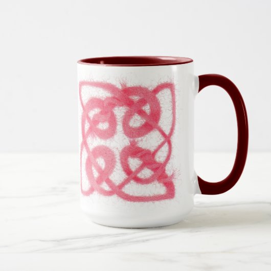 ROSE CELTIC KNOT Hoge Maroon Combo Mok (Rechts)