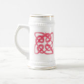 ROSE CELTIC KNOT Wit & Goud Stein Bierpul (Links)
