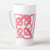 ROSE CELTISCHE KNOOP Hoge Latte Mok (Linkerhoek)