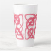 ROSE CELTISCHE KNOOP Hoge Latte Mok (Voorkant)