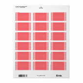 Rose Chevron Etiket (Full Sheet)