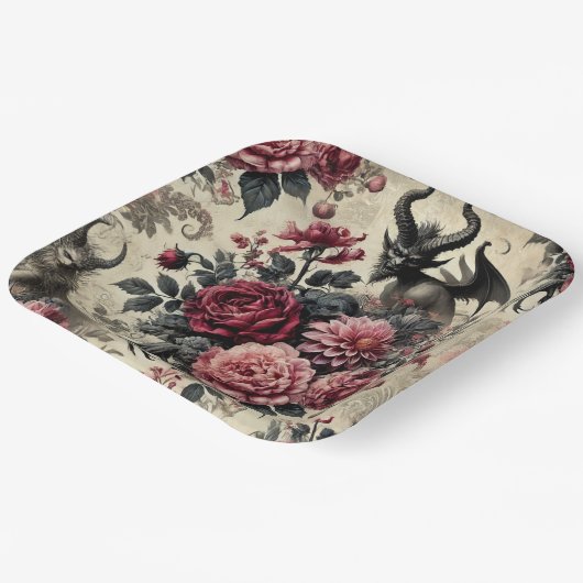 🔥 Rose Crematory – Gothic Victorian Papieren Bordje (Gebogen)