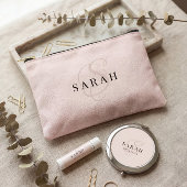 Rose Cute Monogram Custom Bridesmaid Proposal Gift Etui