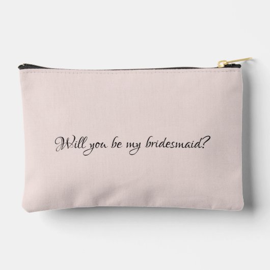 Rose Cute Monogram Custom Bridesmaid Proposal Gift Etui (Achterkant)