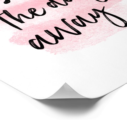 Rosé de dag weg | Art Print (Hoek)