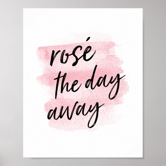 Rosé de dag weg | Art Print (Voorkant)