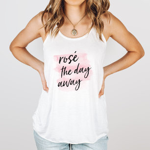 Rosé de dag weg tanktop