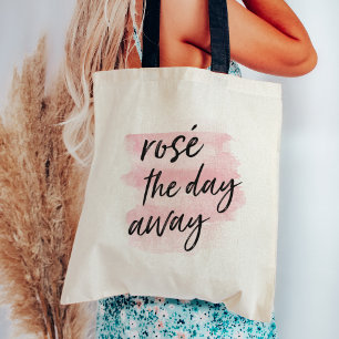 Rosé de dag weg tote bag
