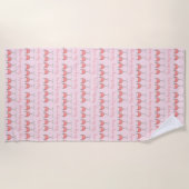 Rosé de dag weg van roze rozen glazen wijn strandlaken (Voorkant)