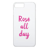 Rosé de hele dag iPhone Case (Achterkant)
