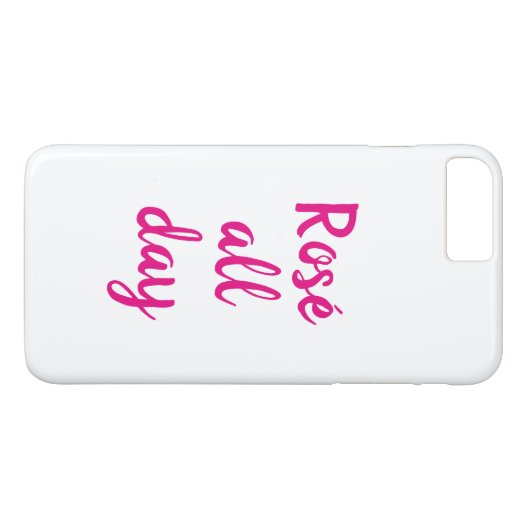 Rosé de hele dag iPhone Case (Achterkant (Horizontaal))