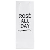 Rosé de hele dag klasse cadeautas voor wijnflessen (Achterkant)